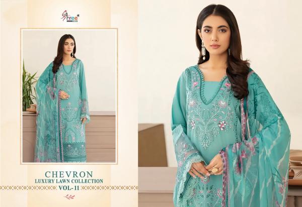 Shree Chevron Luxury Lawn Collection 11 Pakistani Suits Collection